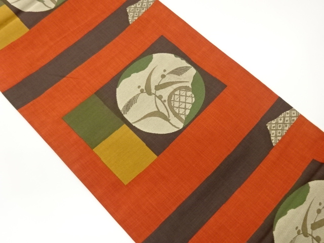 JAPANESE FUKURO OBI / WOVEN SHIKISHI PATTERN